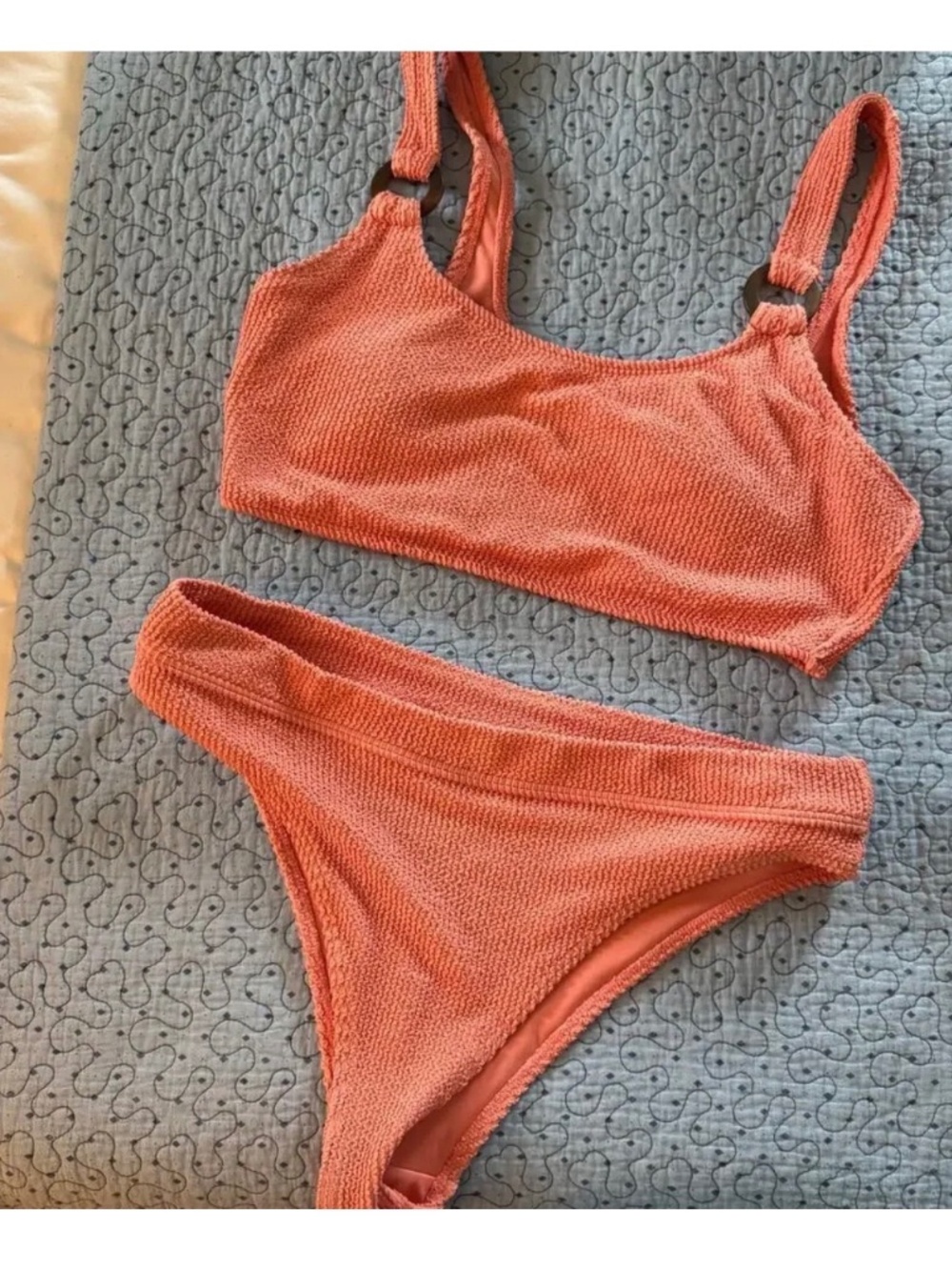 BILLABONG Coral Two Piece Bikini Swim Set Size XL casual comfort scoop